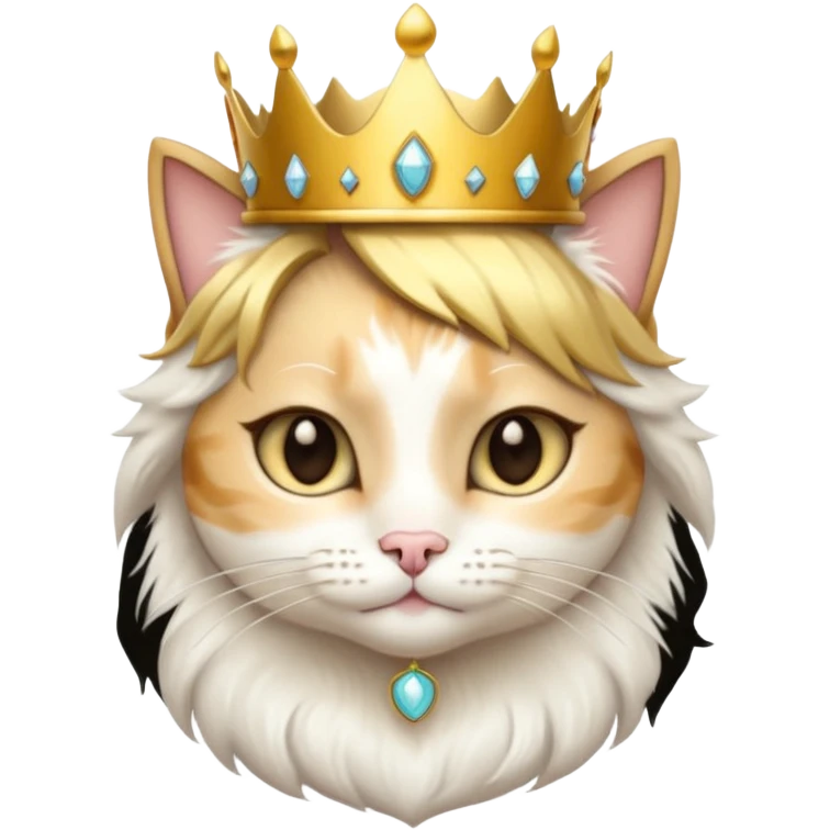 A pretty cat princess emoji
