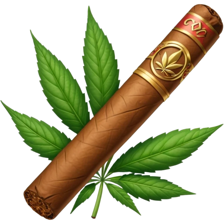 Backwood with weed in it emoji