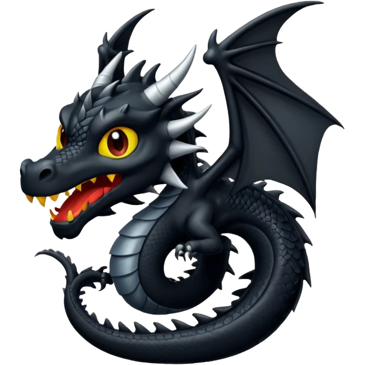 Black dragon emoji