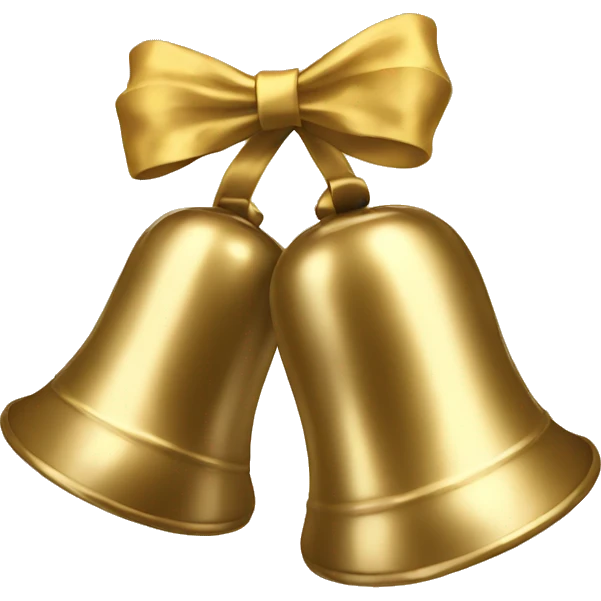 2 bells with bow emoji