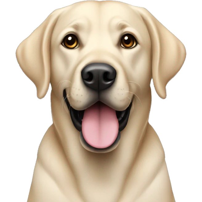 Labrador black  emoji