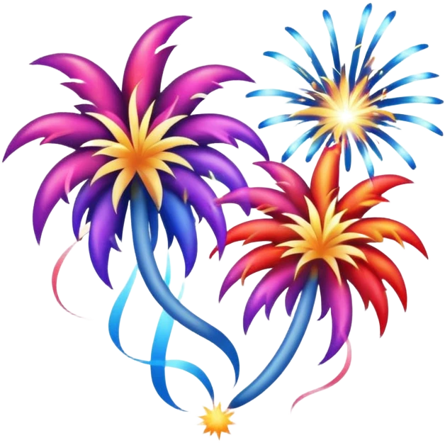 New year Fireworks emoji
