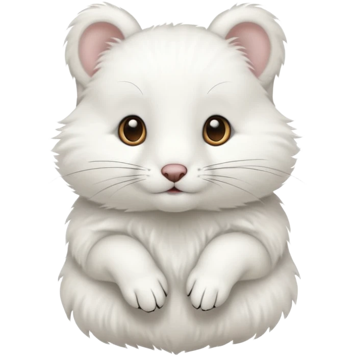 Quiero crear unos emojis del animal armiño blanco emoji