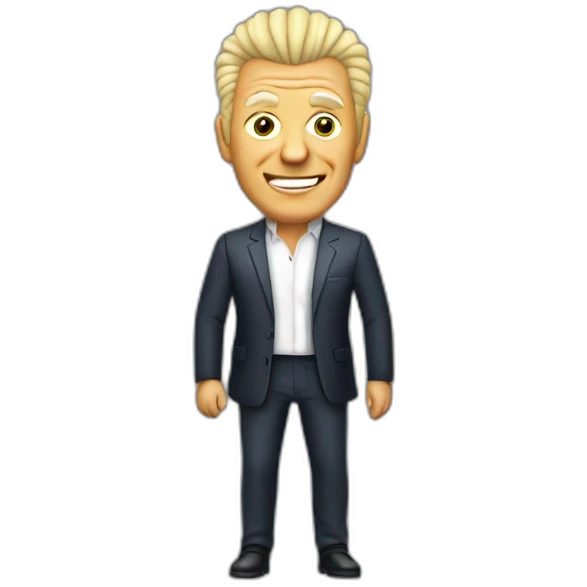 Derek Acorah with no skin emoji