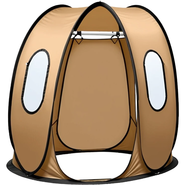 Tall Oval Narrow Pop up spray tan tent emoji