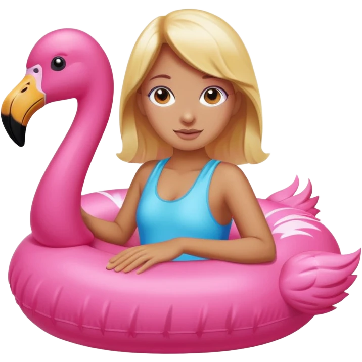 Girl in a floatie  emoji