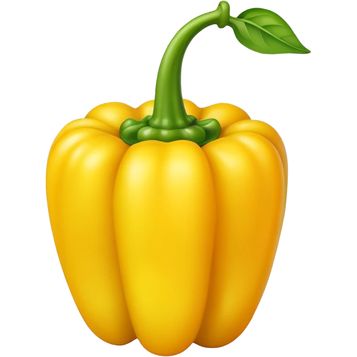 Yellow pepper: small stem emoji