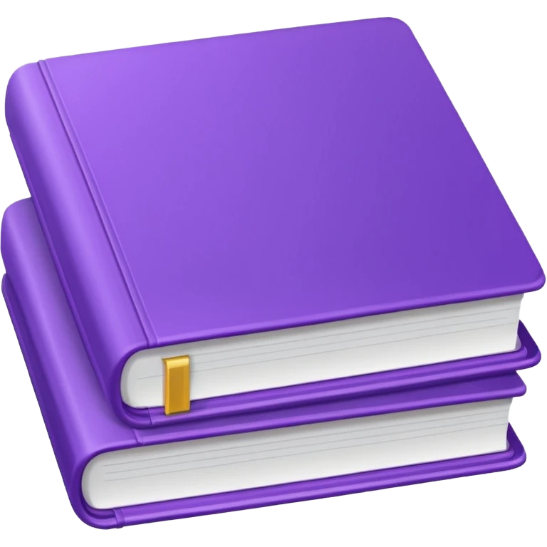 Purple icon: a book with дфзещз. Minimal, web style. emoji