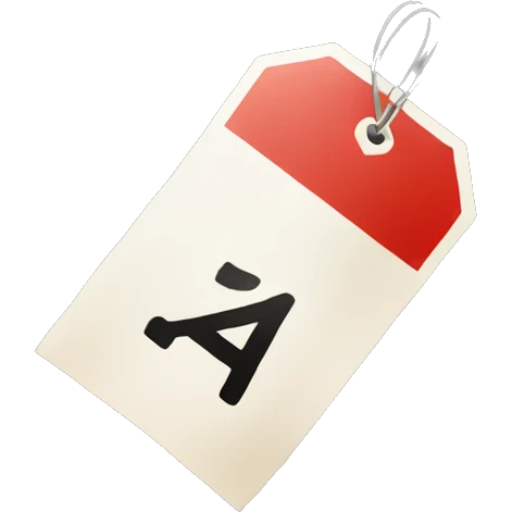 price tag simple  emoji