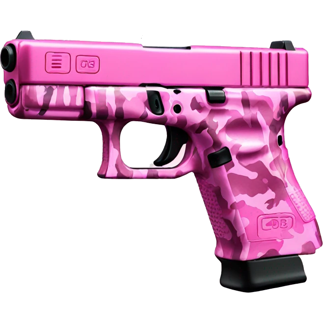 Pink camo Glock  emoji