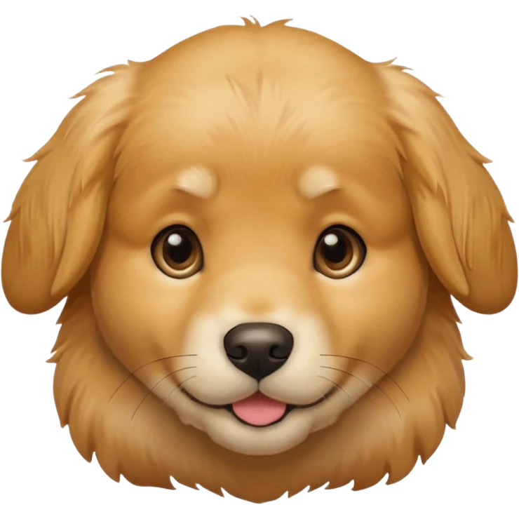 Golden Baby dog face 🐶 emoji