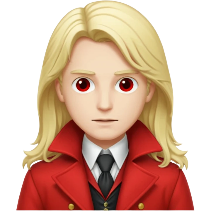 Alucard with blonde hair emoji