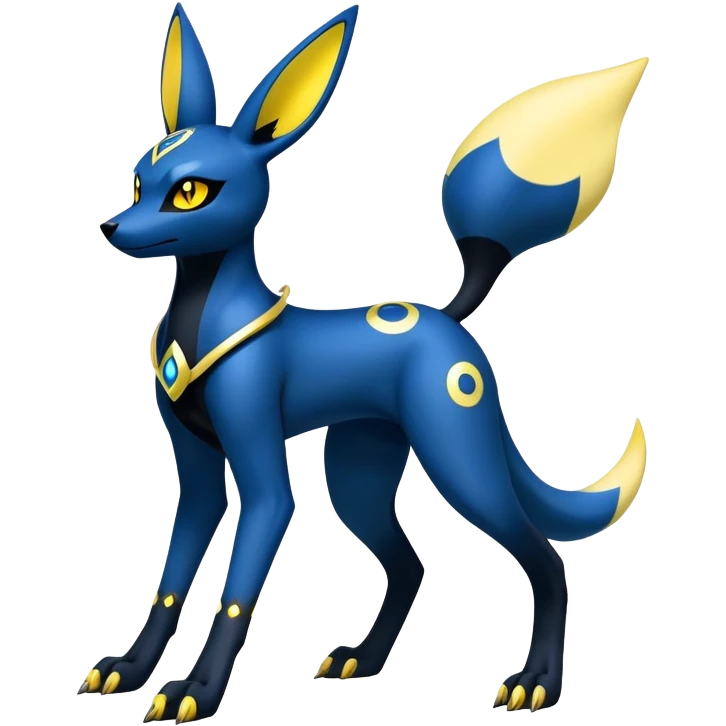 Exotic Gothic Cool Lucario-Umbreon-Fusion-Hybrid-Creature, 4 legs emoji