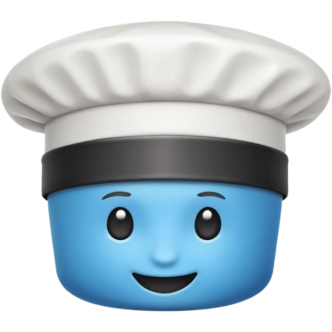 no person just a cooking hat icon emoji