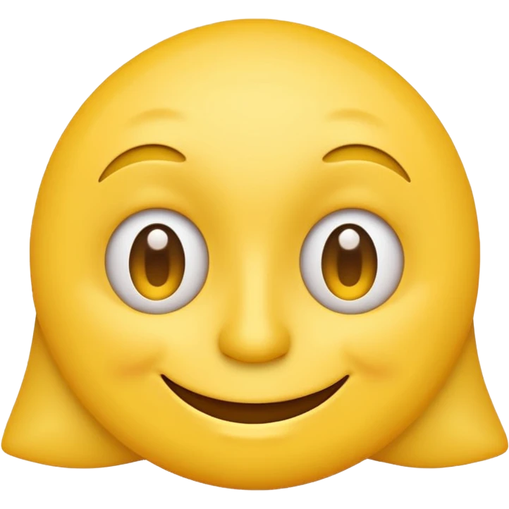 classic yellow face emoji smiling with a squiggly line under one eye emoji