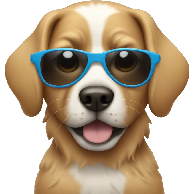 dog wearing sunglasses emoji