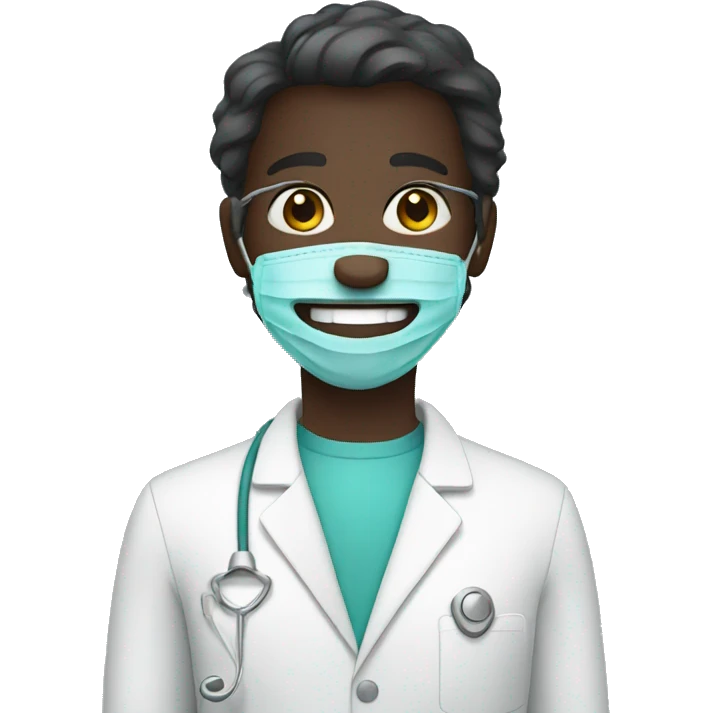 dentist dark skin emoji
