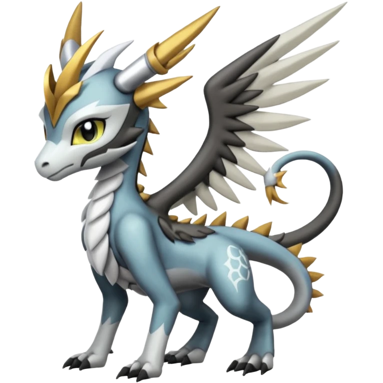 Meloetta-Wargreymon-Dutch-Angel-Dragon-Silvally-Kyurem-Trico-Pokémon-Digimon-Fakémon-fusion-hybrid-creature emoji