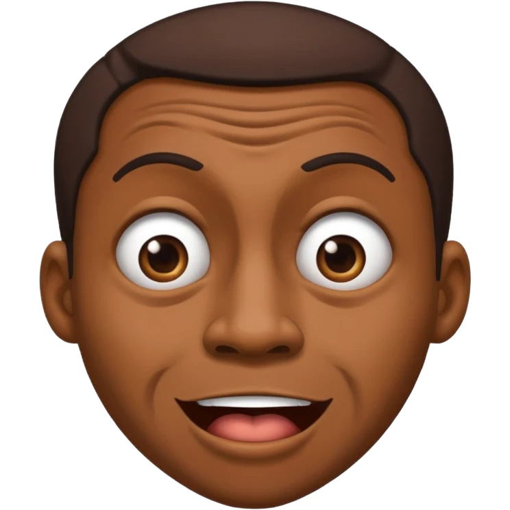 Black guy hysterical emoji