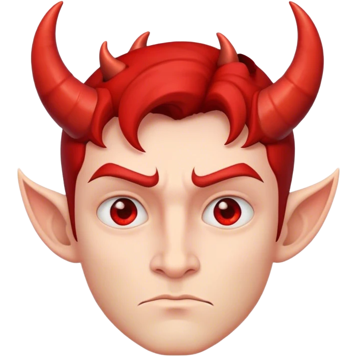 Combine pensive face emoji and the devil emoji emoji
