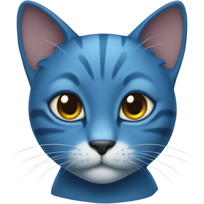 Blue cat emoji