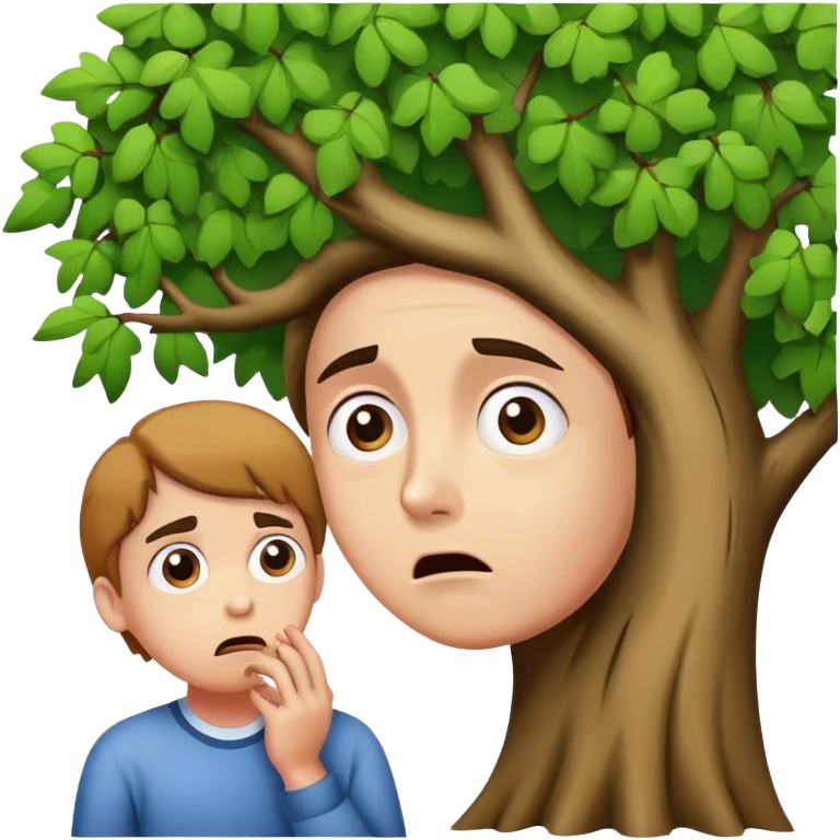 Barking up the wrong tree emoji