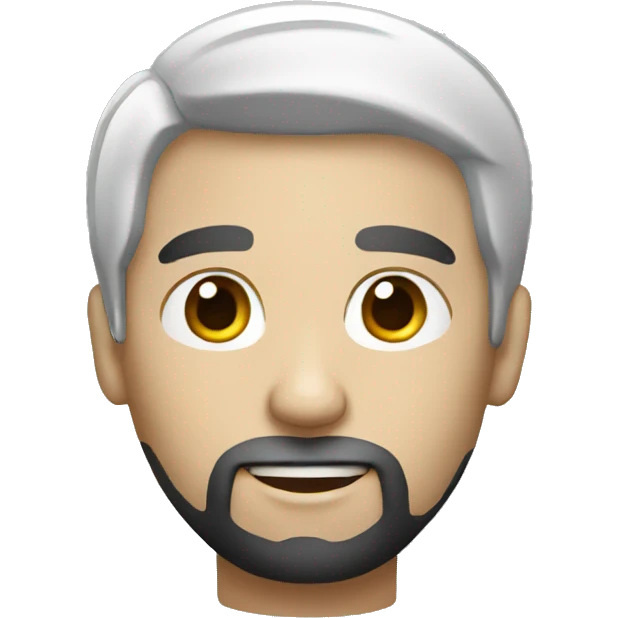 white man with black hair working macbook emoji