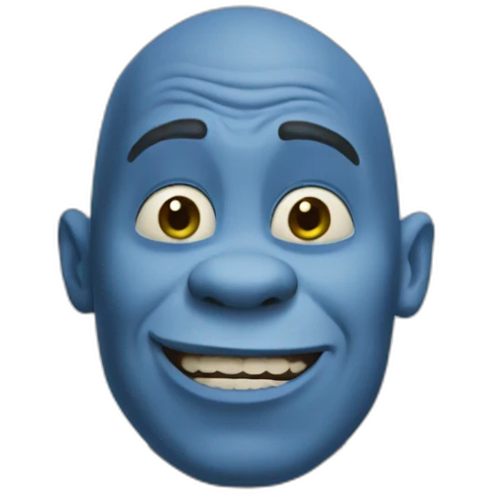 Blue Shrek emoji