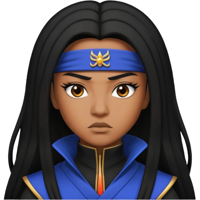 Queen Ninja, R&B Singer, with black hair emoji
