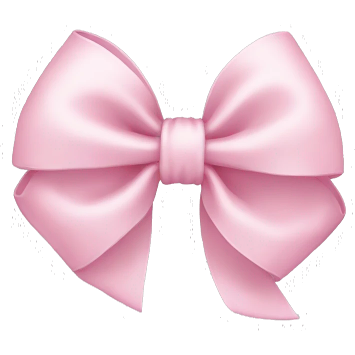 light pink bow emoji
