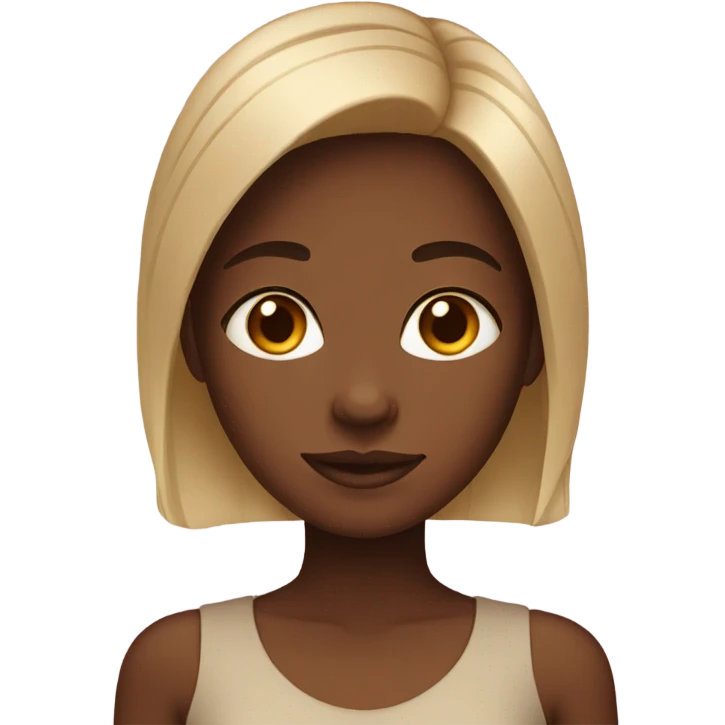 portrait of a brown skinned girl emoji