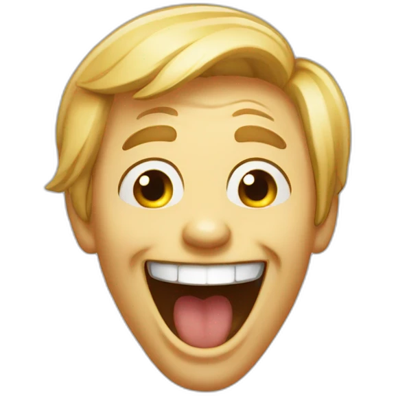 Crazy giggly laughter emoji
