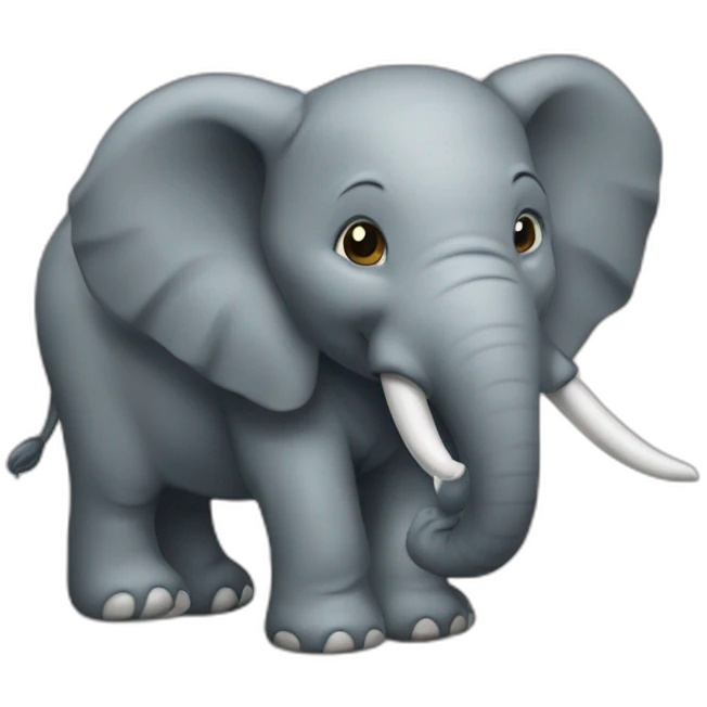 Éléphant sur rhinocéros emoji