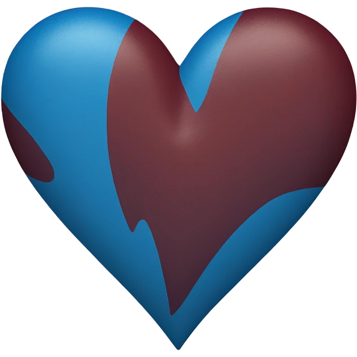 corazon azulgrana emoji