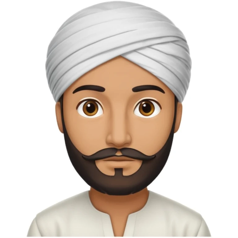 arab man with turban and beard, professional CEO vibe emoji
