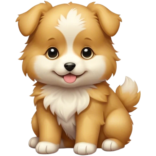 Cute puppy emoji