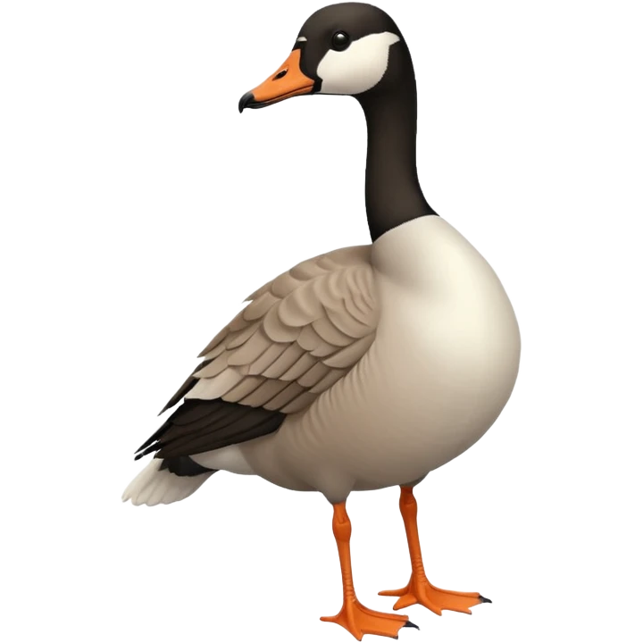 A Canada goose standing up emoji