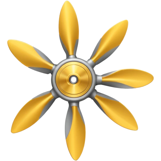 gray propeller, realism-style emoji