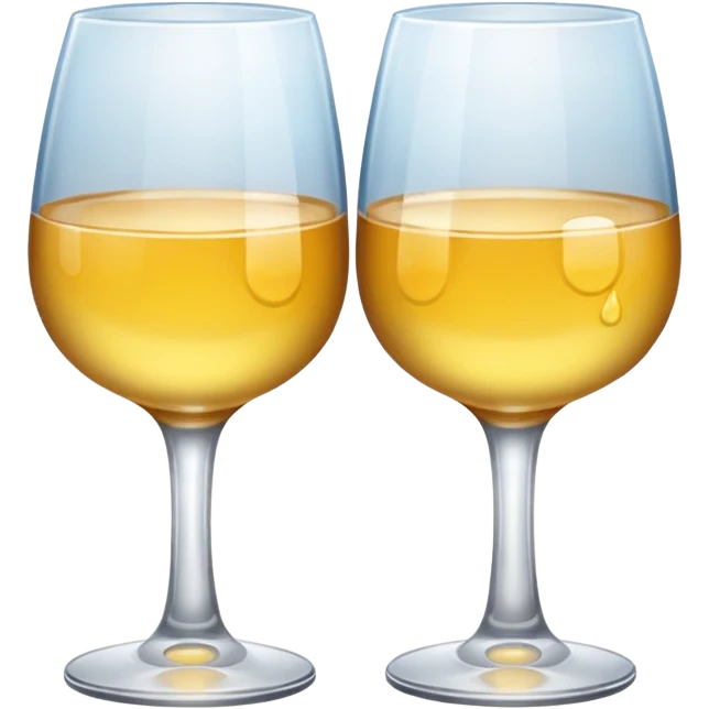 two glasses gently touching each other emoji