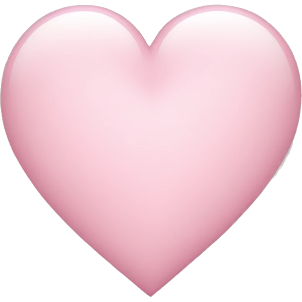 Light pink heart emoji