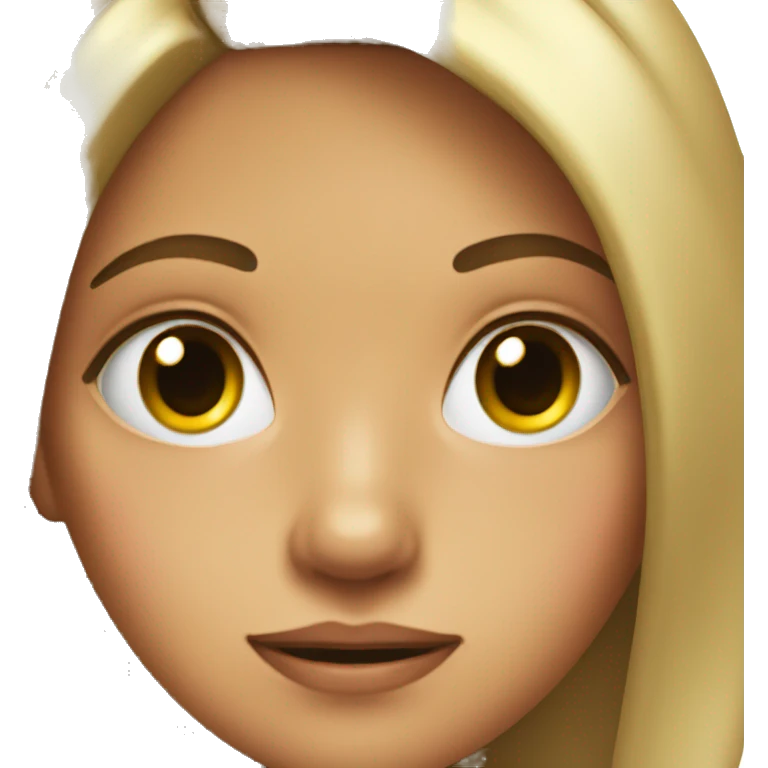 Girl giving a judgey side eye emoji