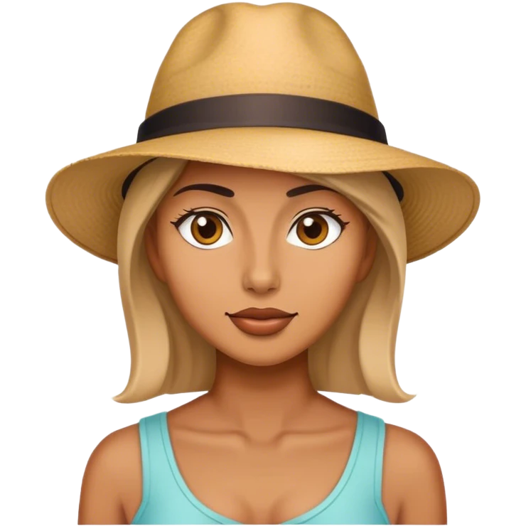 lady wearing a hat emoji