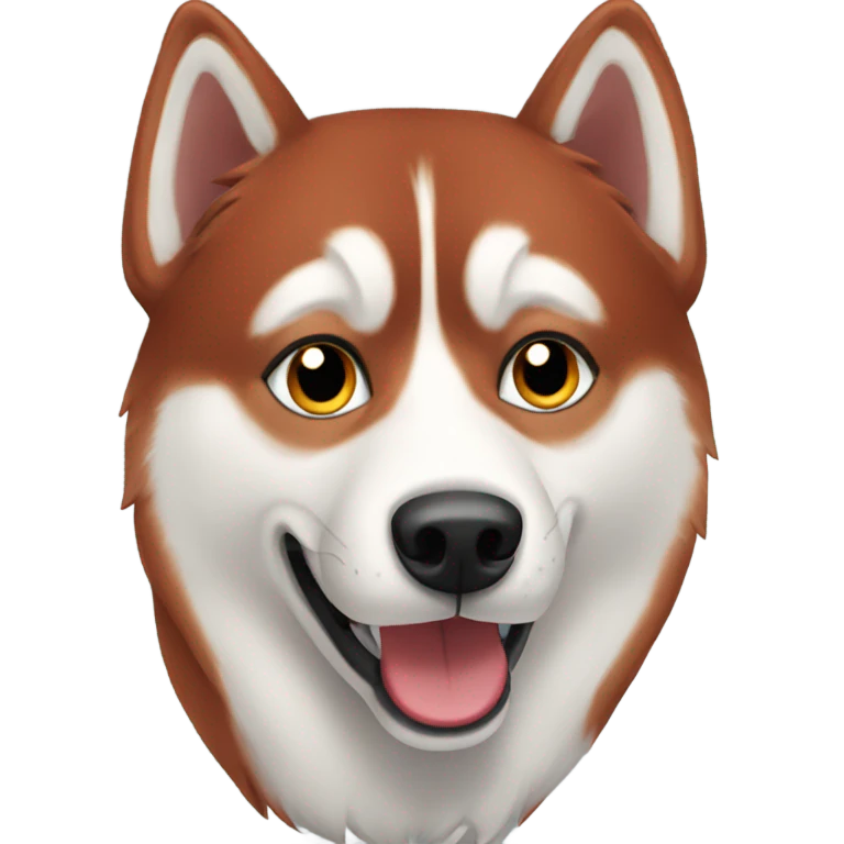 red husky  emoji