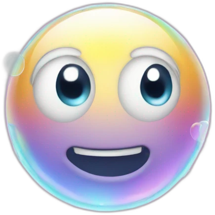 Bubbles in light emoji
