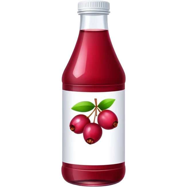 Bottle cranberry juice emoji
