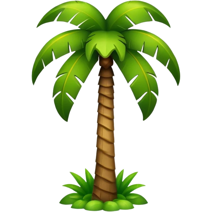 Сгенерируй мне пальму в стиле обычных эмоджи emoji