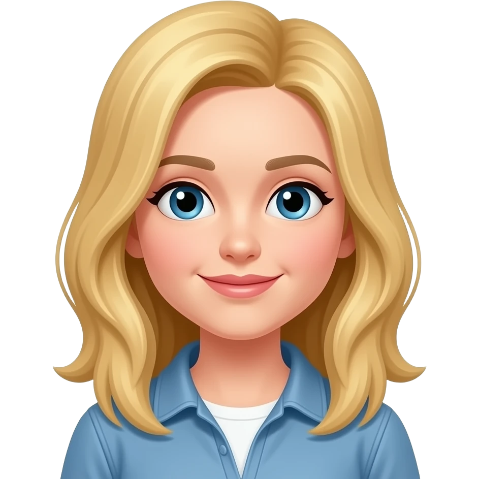 girl blond hair emoji