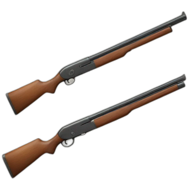 bald man double barrel shotgun emoji