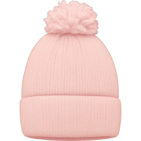 Pale pink beanie alone emoji