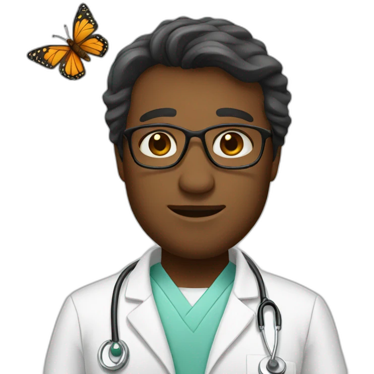 Butterfly doctor emoji